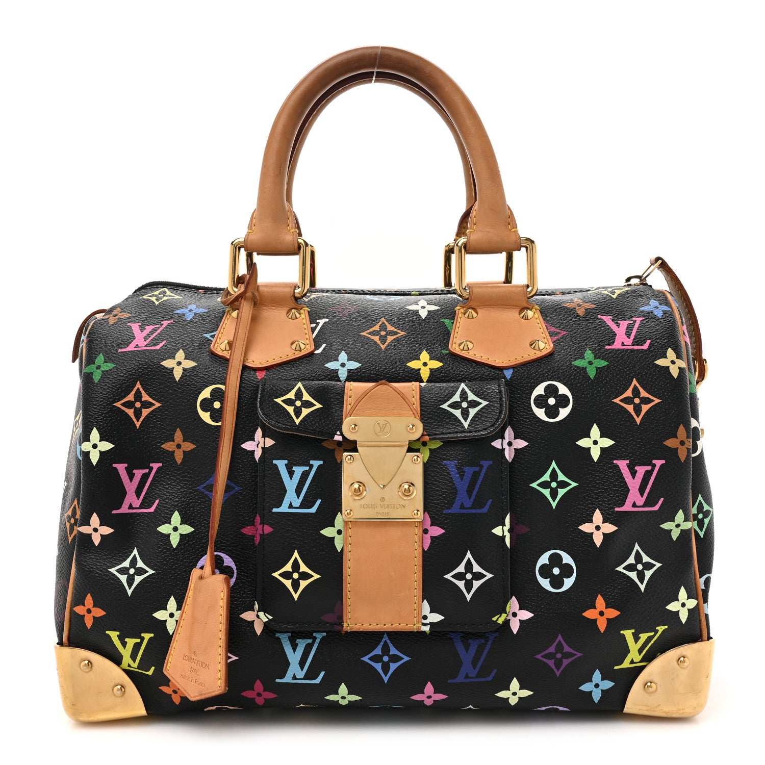 Louis Vuitton Monogram Multicolor Speedy 30 Black 1 of 17