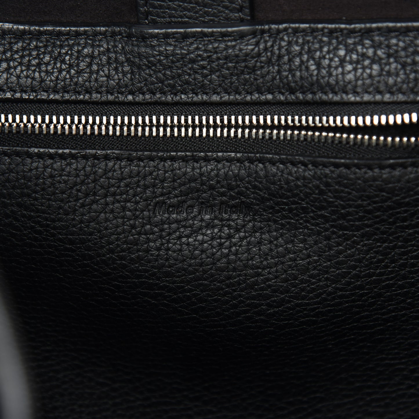 Supple Grained Calfskin Small Big Bag Black