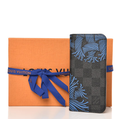 Louis Vuitton Damier Graphite Rope iPhone 7 Folio Case Blue 8 of 8