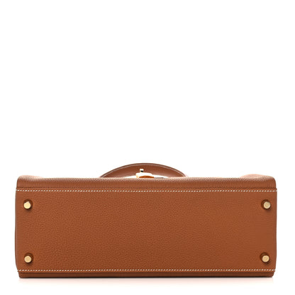 Hermes Togo Kelly Retourne 28 Gold 5 of 36
