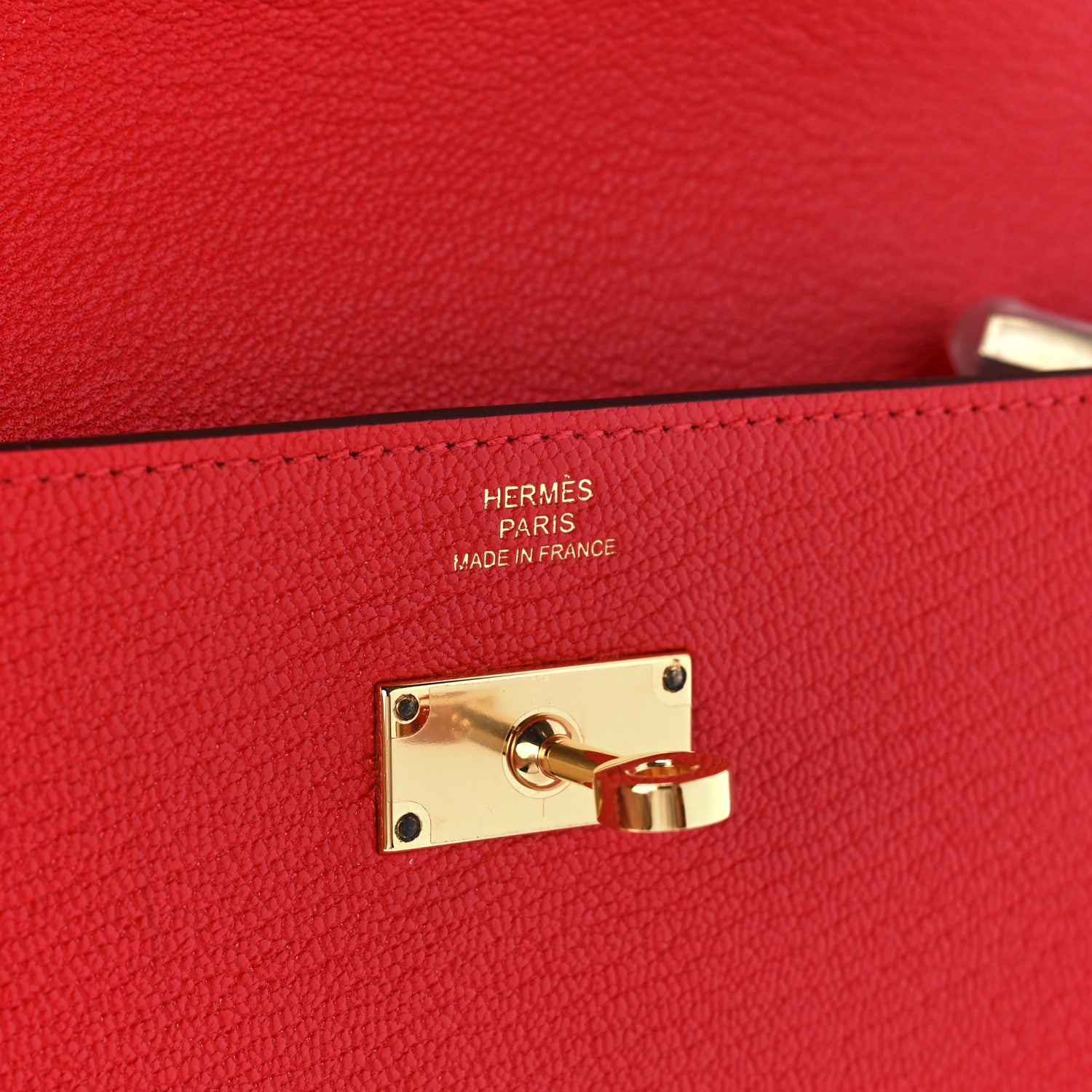 Hermes Chevre Mysore Kelly Longue Wallet Rouge De Coeur 7 of 12