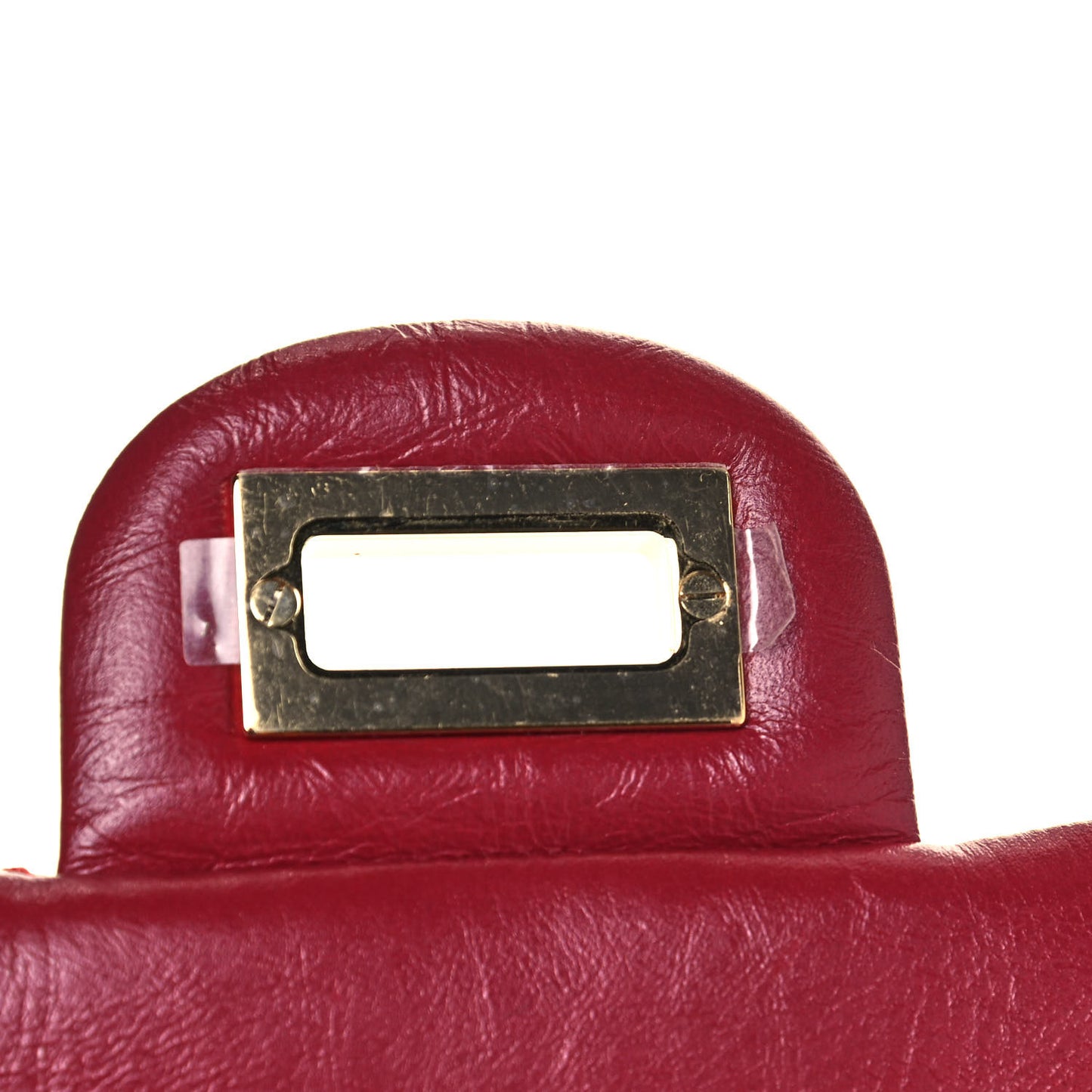 Aged Calfskin Quilted 2.55 Reissue Mini Flap Red