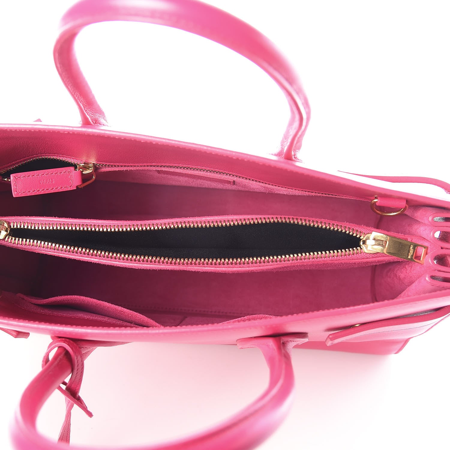 Saint Laurent Calfskin Small Sac De Jour Lipstick Fuchsia 4 of 7