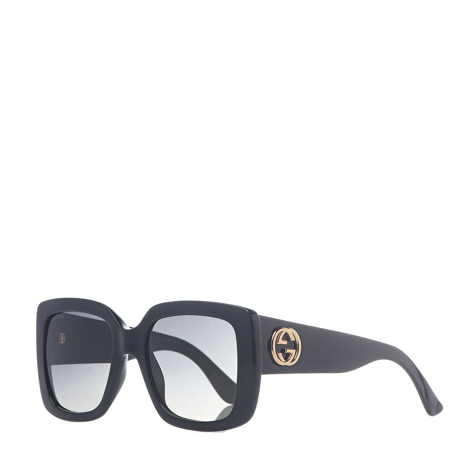 Acetate Square Frame Sunglasses GG0141S Black
