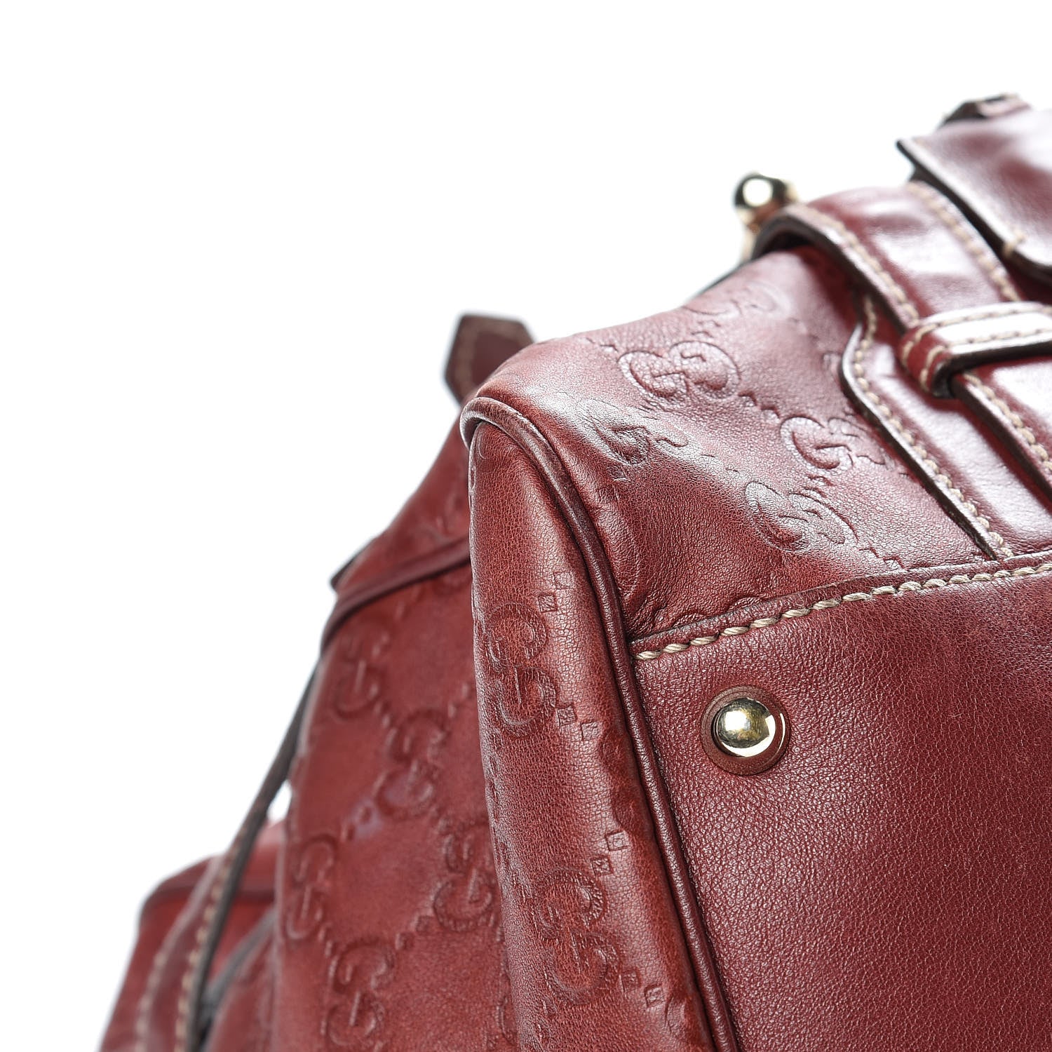 Gucci Guccissima 85th Anniversary Large Boston Rusty Red 9 of 20