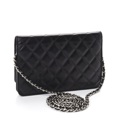 Chanel Calfskin Quilted Cambon Wallet On Chain WOC Black 3 of 15