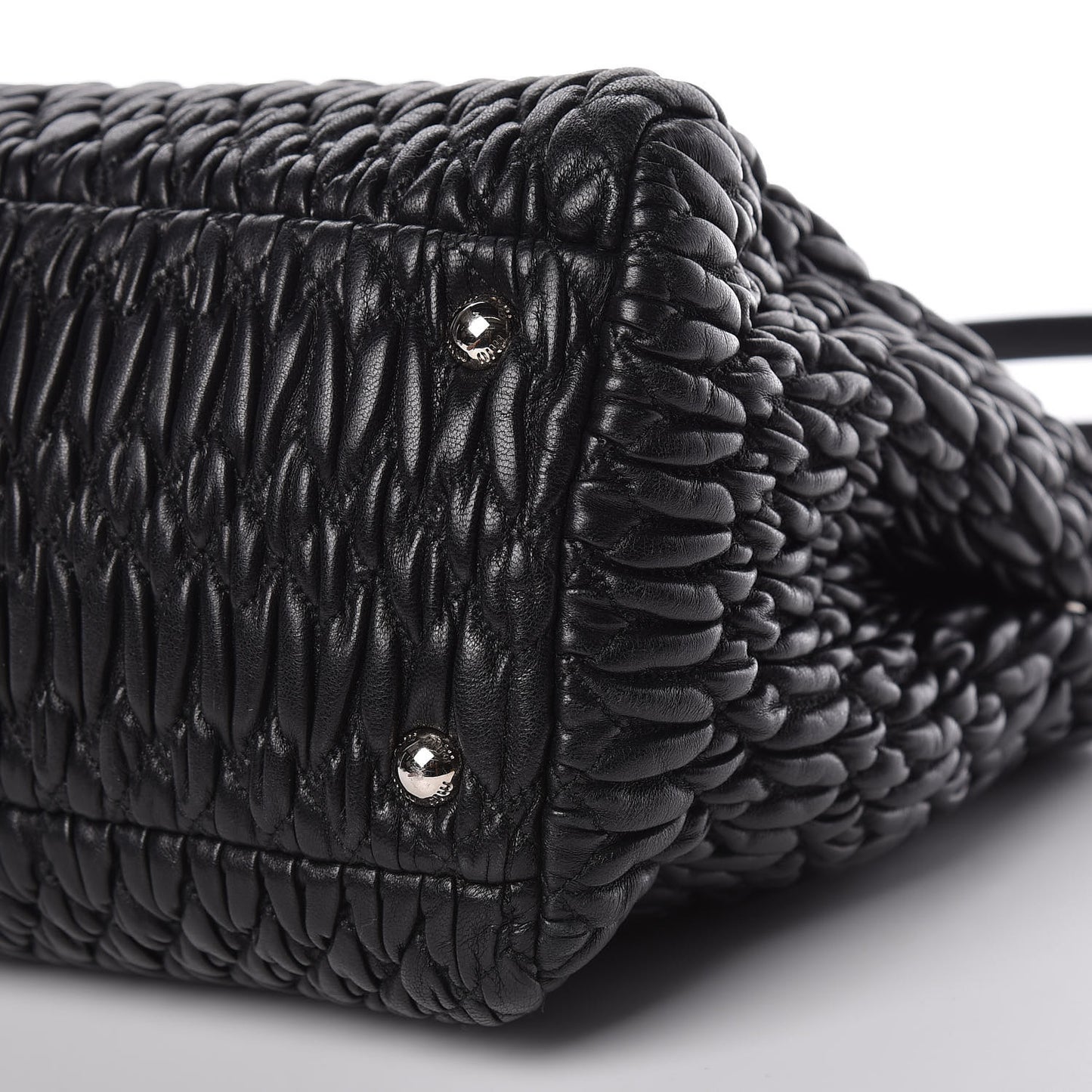 Nappa Matelasse Tote Black