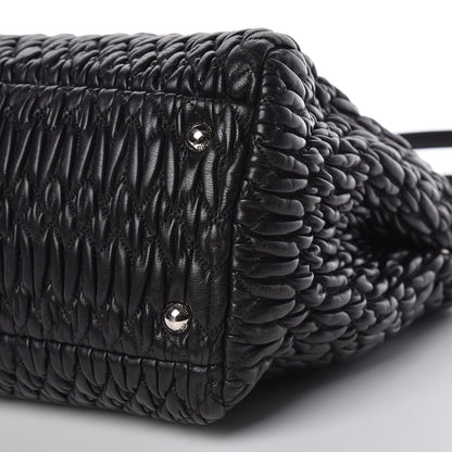 Miu Miu Nappa Matelasse Tote Black 10 of 10
