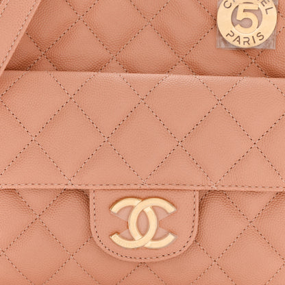 Chanel Caviar Quilted Wavy CC Hobo Beige 8 of 11