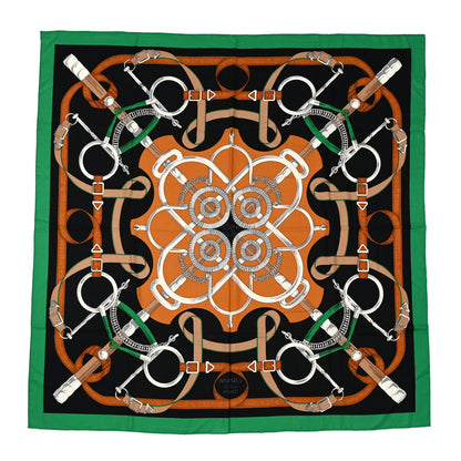 Hermes Cashmere Silk Eperon D'Or Shawl 140 1 of 3