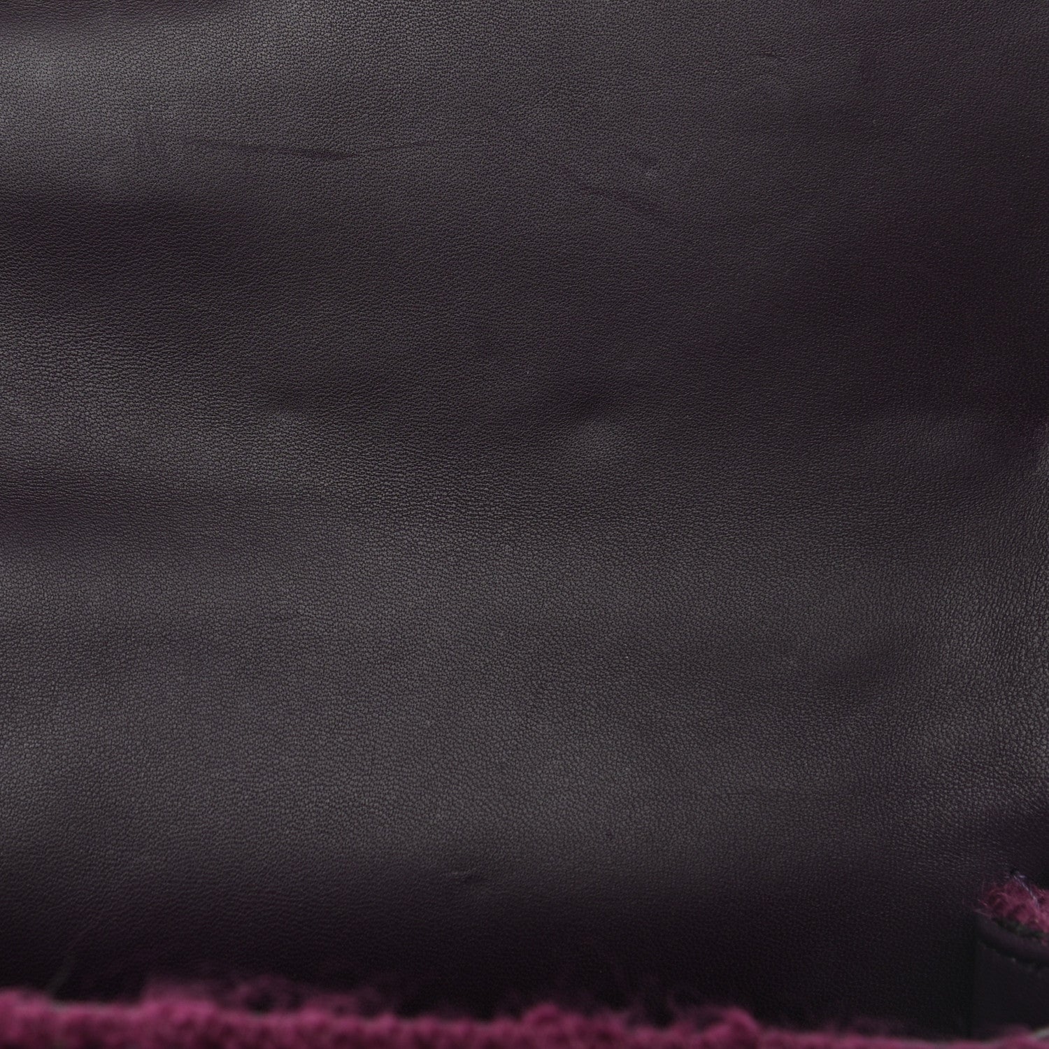 Valentino Garavani Cashmere Large Roman Stud Shoulder Bag Ripe Plum 9 of 9