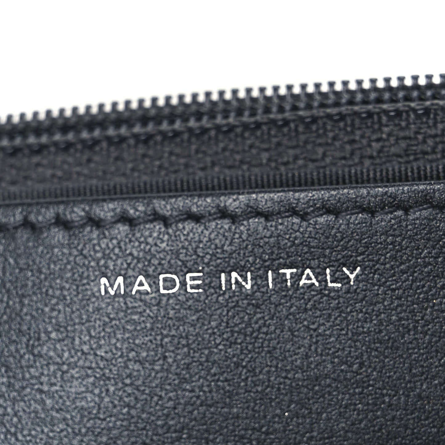 Goatskin Camellia Embossed Wallet On Chain WOC Grey