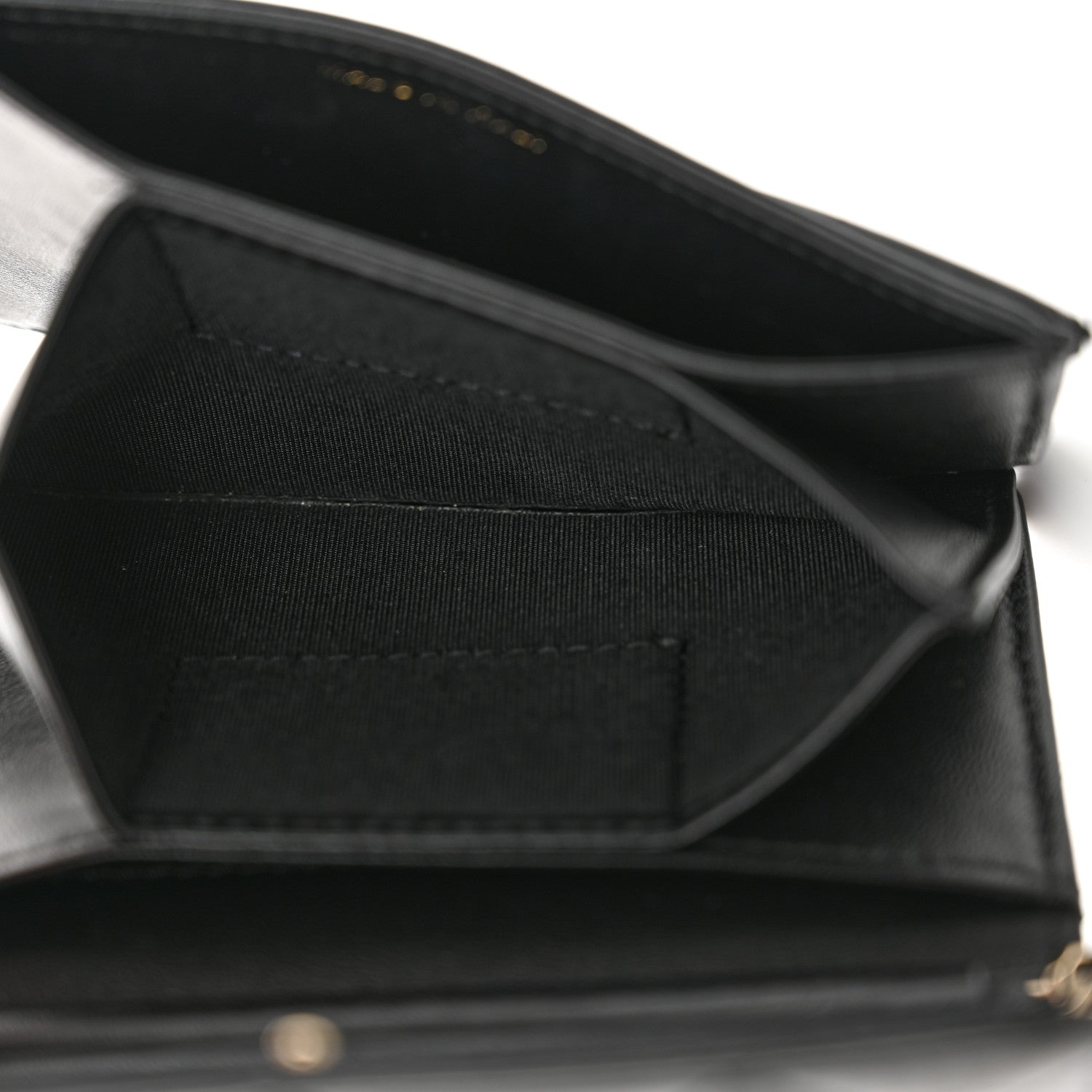 Chanel Lambskin Quilted My Chanel Lady Card Holder On Chain Black 5 of 12
