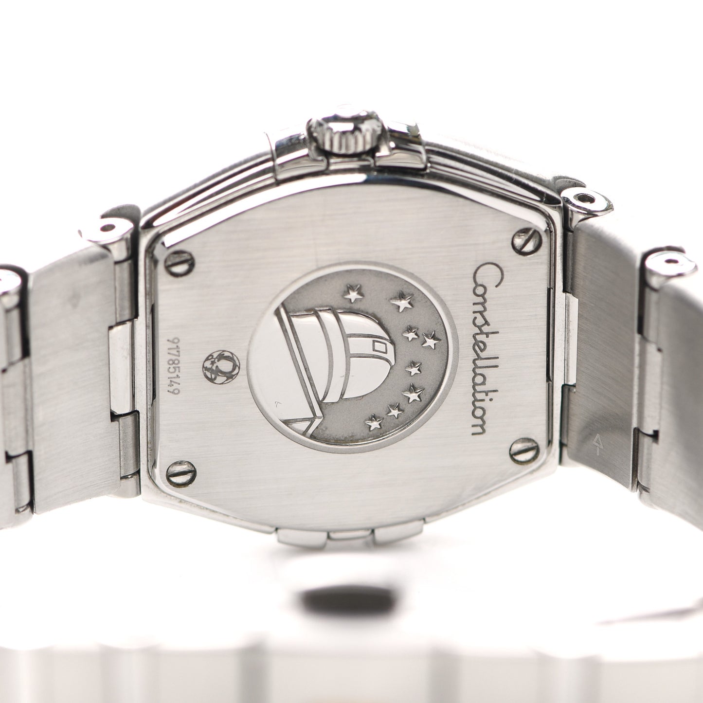Stainless Steel Diamond Bezel 24mm Constellation Quartz Watch Blue 123.15.24.60.03.001