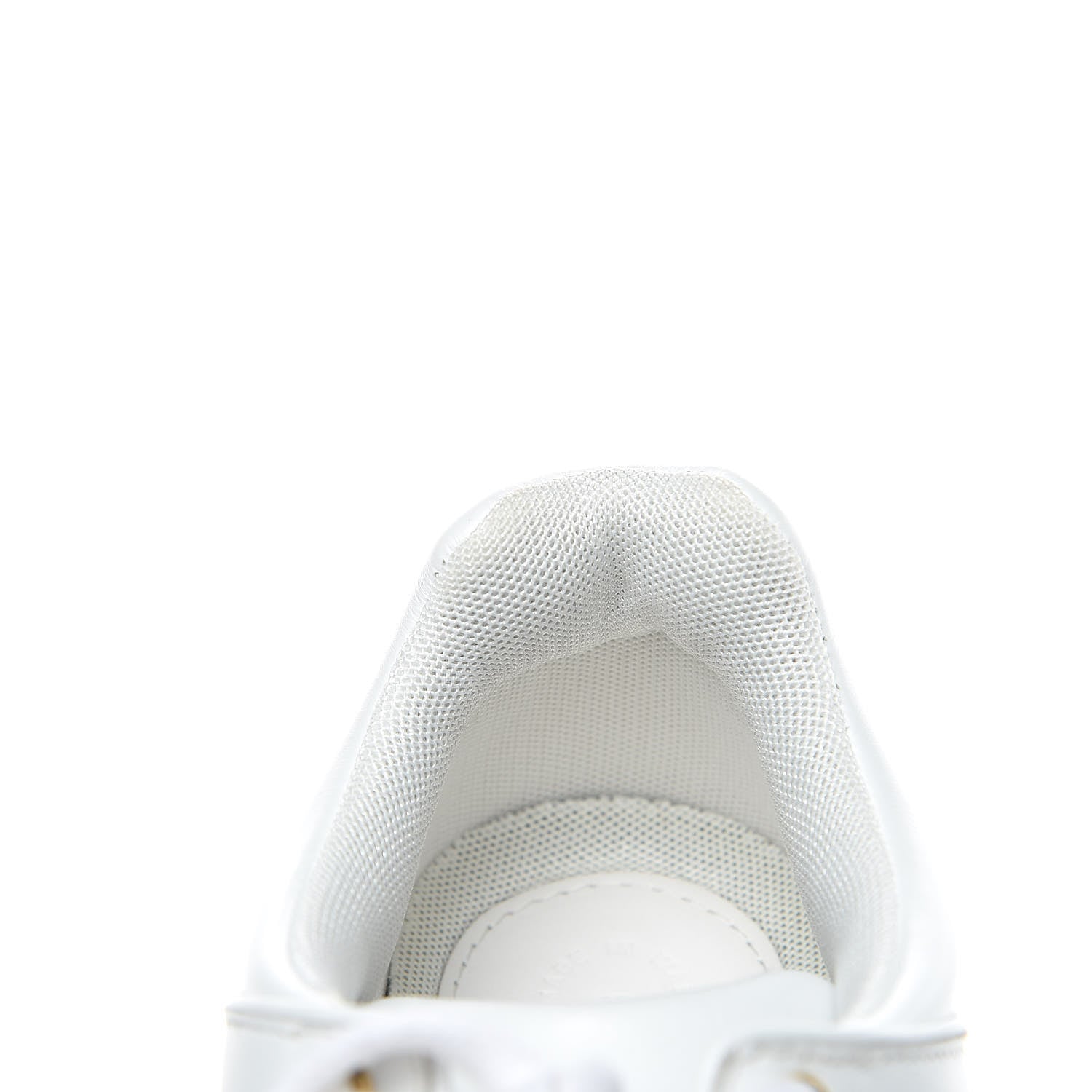 Chanel Calfskin Laminated Lambskin Womens CC Sneakers 37 White Gold 9 of 10
