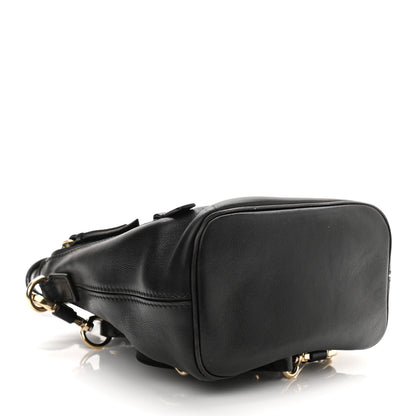 Chloe Suede Calfskin Mini Faye Backpack Black 4 of 11