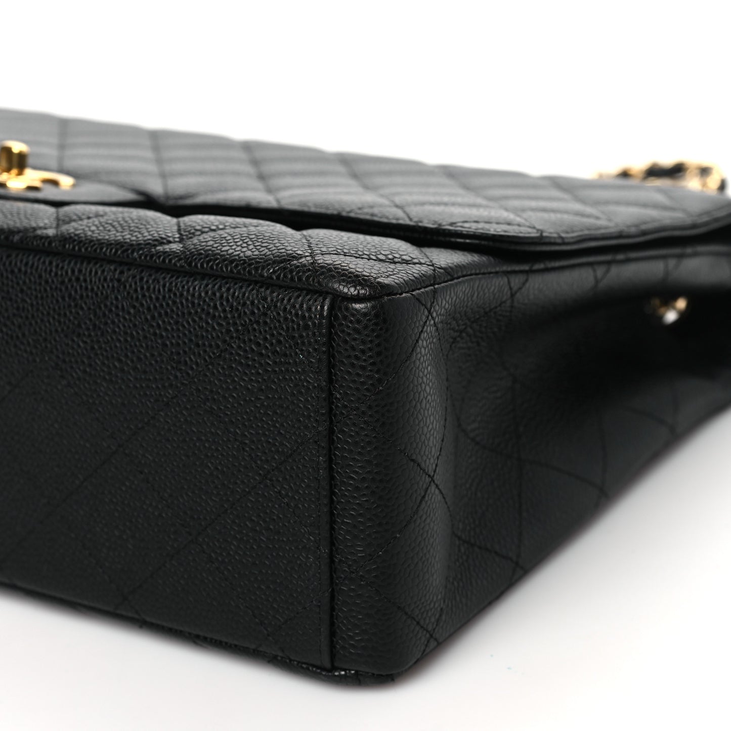Caviar Maxi Single Flap Black