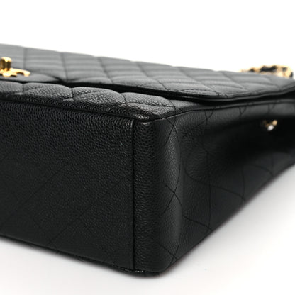 Chanel Caviar Maxi Single Flap Black 10 of 11