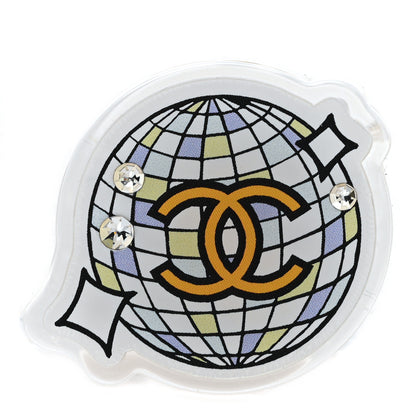 Chanel Resin Globe CC Brooch Multicolor 1 of 4