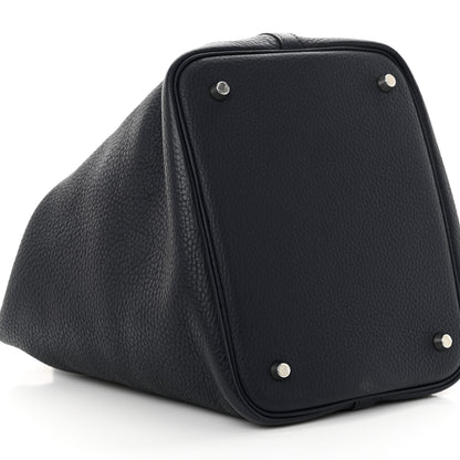Hermes Taurillon Clemence Picotin Lock 22 MM Bleu Nuit 9 of 10