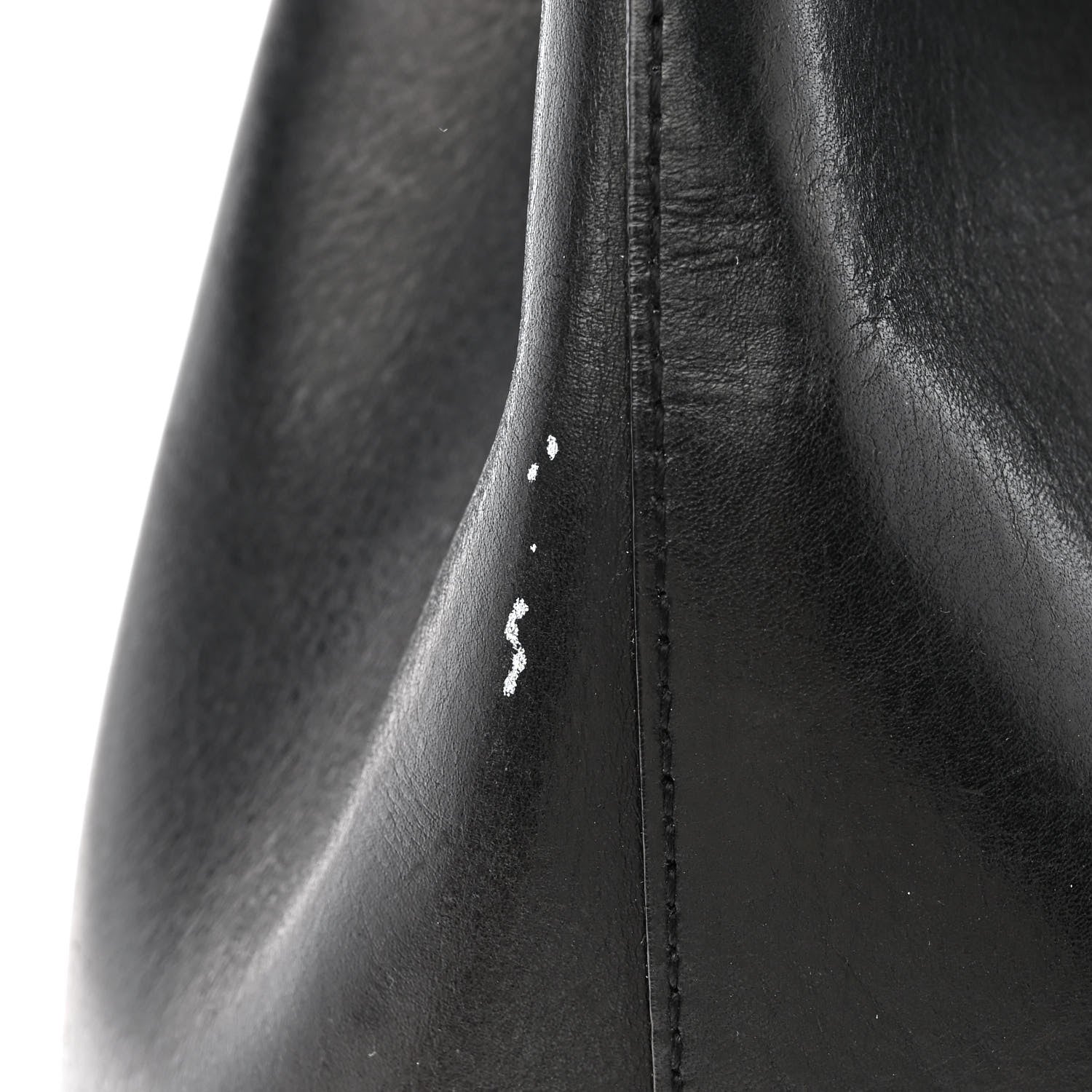 Mansur Gavriel Vegetable Tanned Calfskin Bucket Bag Black Ballerina 12 of 17