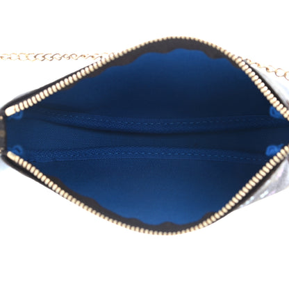 Louis Vuitton Monogram 2019 Christmas Animation Mini Venice Pochette Accessories Blue 5 of 8