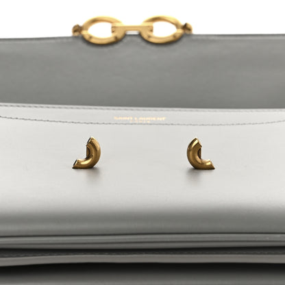 Saint Laurent Smooth Calfskin Le Maillon Satchel Grey 15 of 15