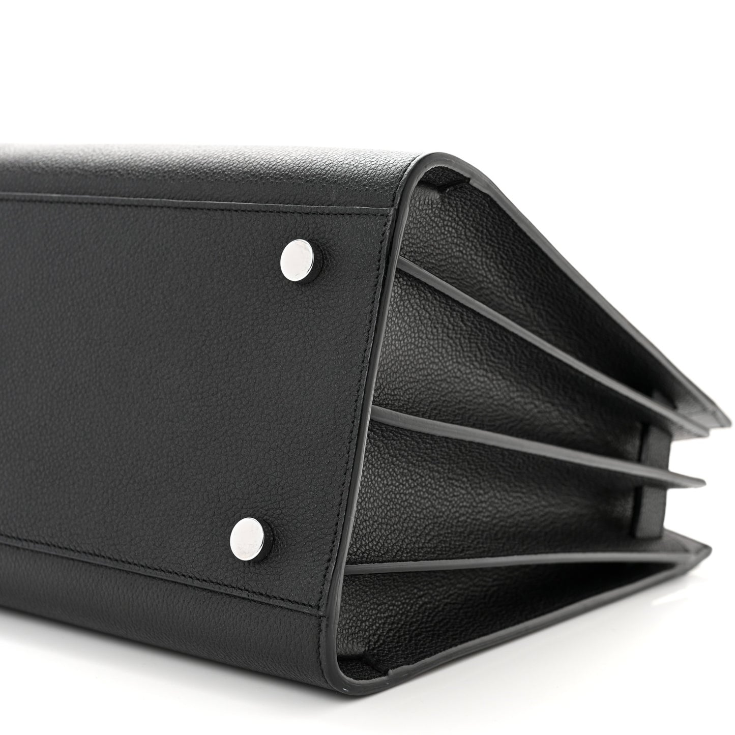 Grained Calfskin Small Sac De Jour Black