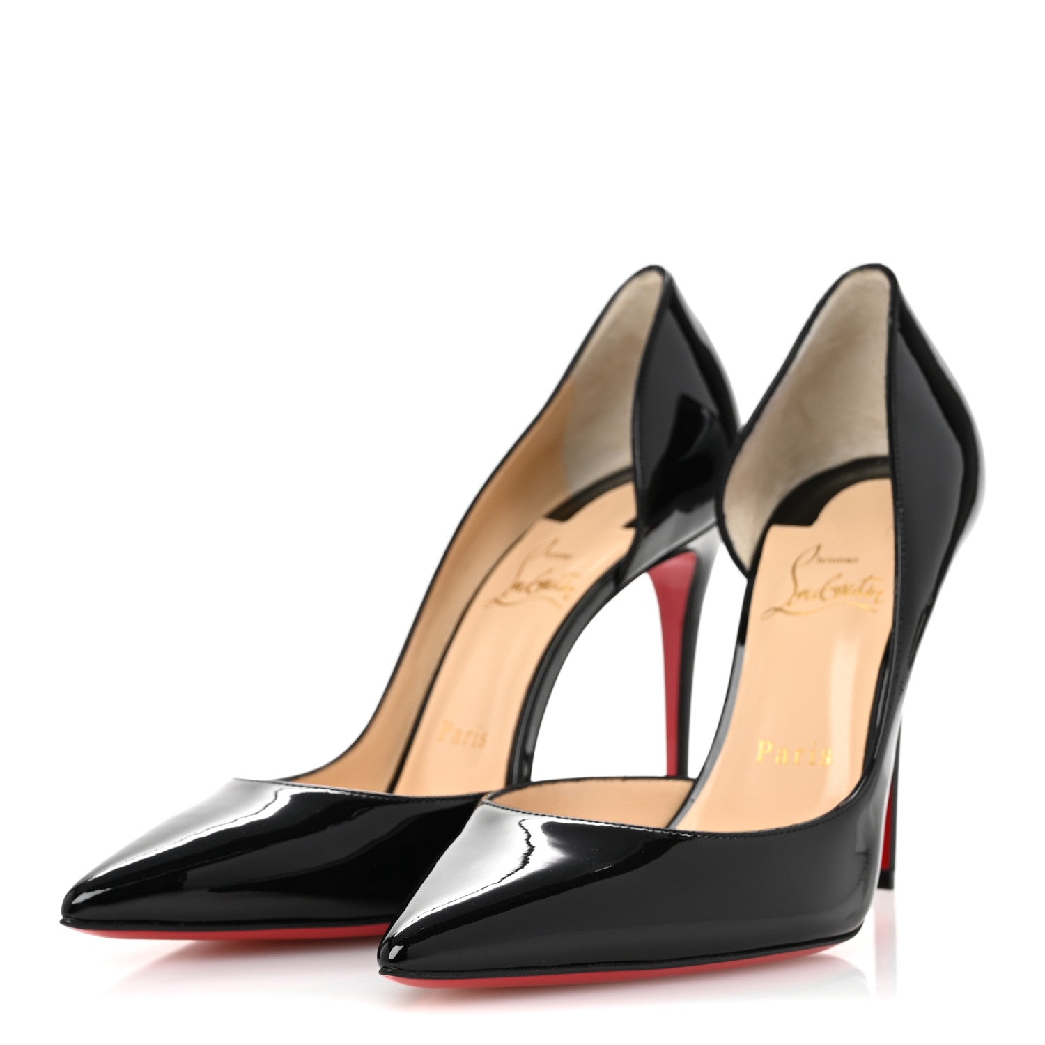 Christian Louboutin Patent Iriza 100 Pumps 38.5 Black 4 of 9