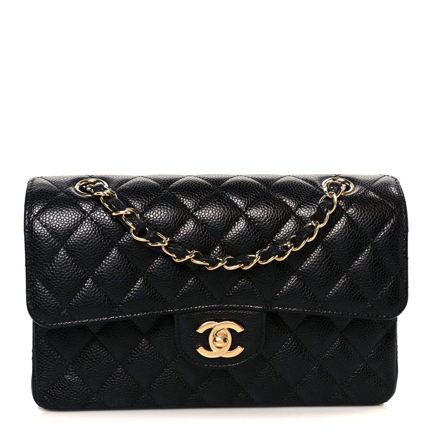 Chanel Caviar Quilted Small Double Flap Black 1 of 12
