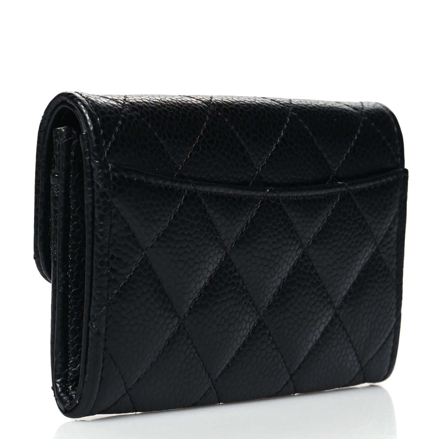 Chanel Caviar Quilted Flap Card Holder Black 3 of 11