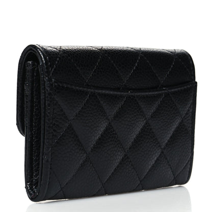 Chanel Caviar Quilted Flap Card Holder Black 3 of 11