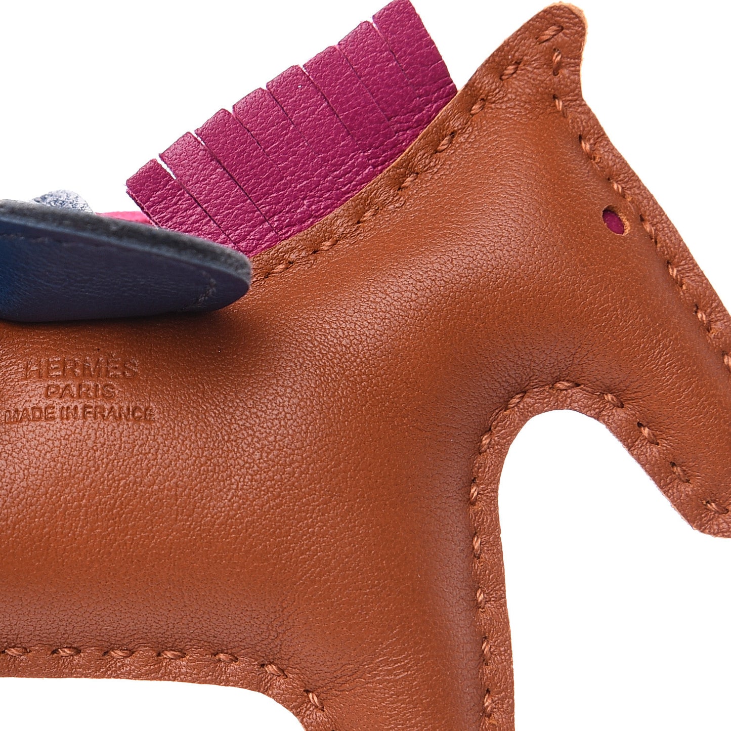 Milo Lambskin Grigri Rodeo Horse Bag Charm PM Pain D'Epice Rose Pourpre Bleu De Malte
