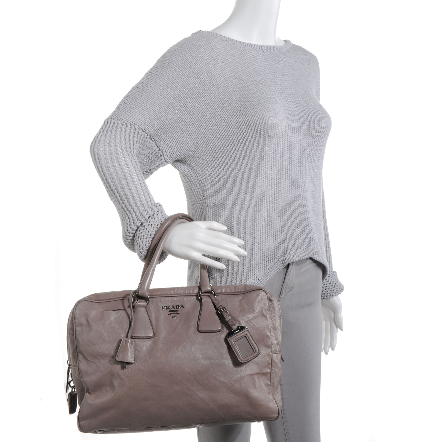 Nappa Antik Bauletto Satchel Argilla