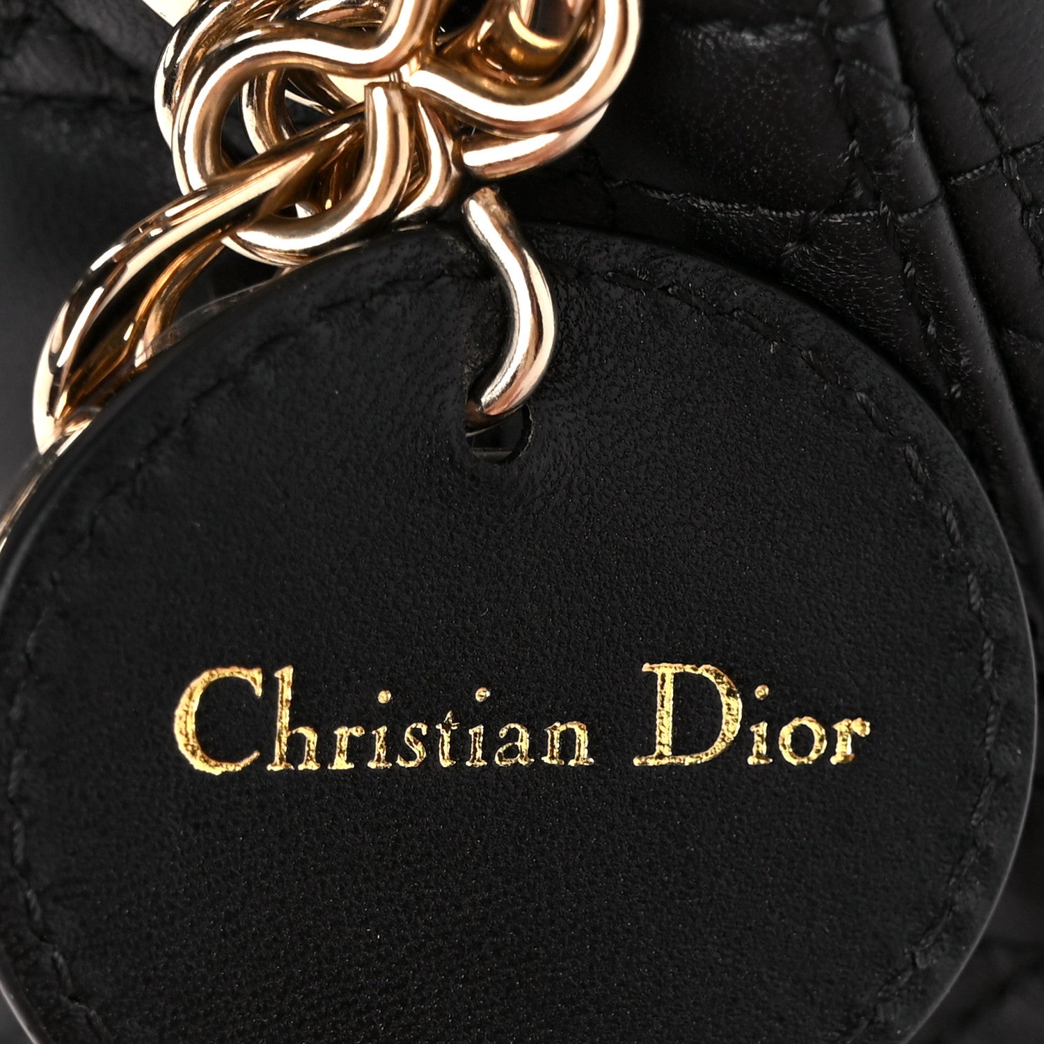 Christian Dior Lambskin Cannage Mini Lady Dior Black 8 of 11