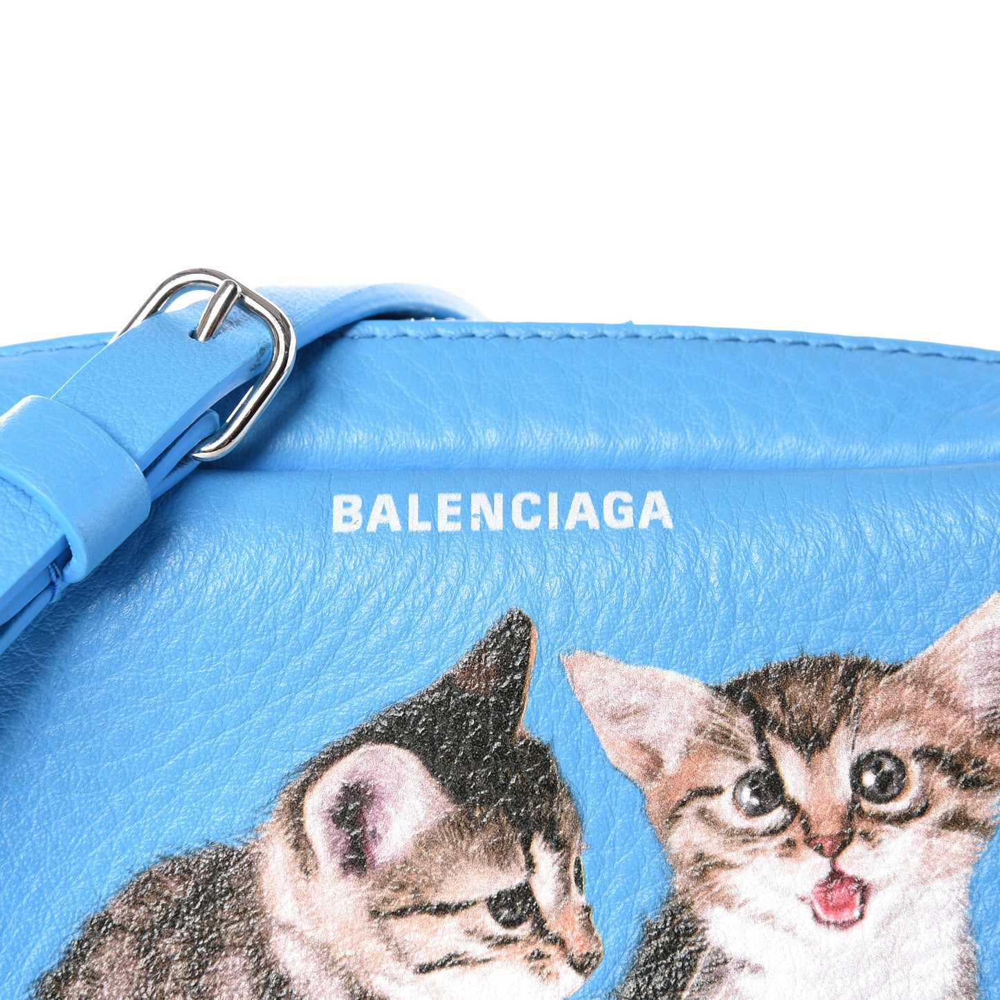 Calfskin XS Everyday Kittens Camera Bag Bleu