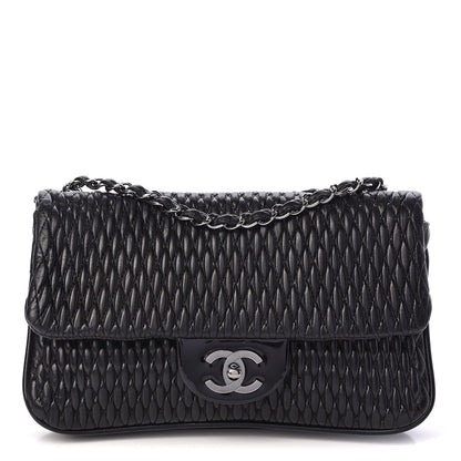 Chanel Vinyl Lambskin Quilted Shoulder Flap Black 1 of 10