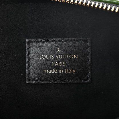 Louis Vuitton Patent Embossed Monogram Coussin PM Green Black 7 of 10