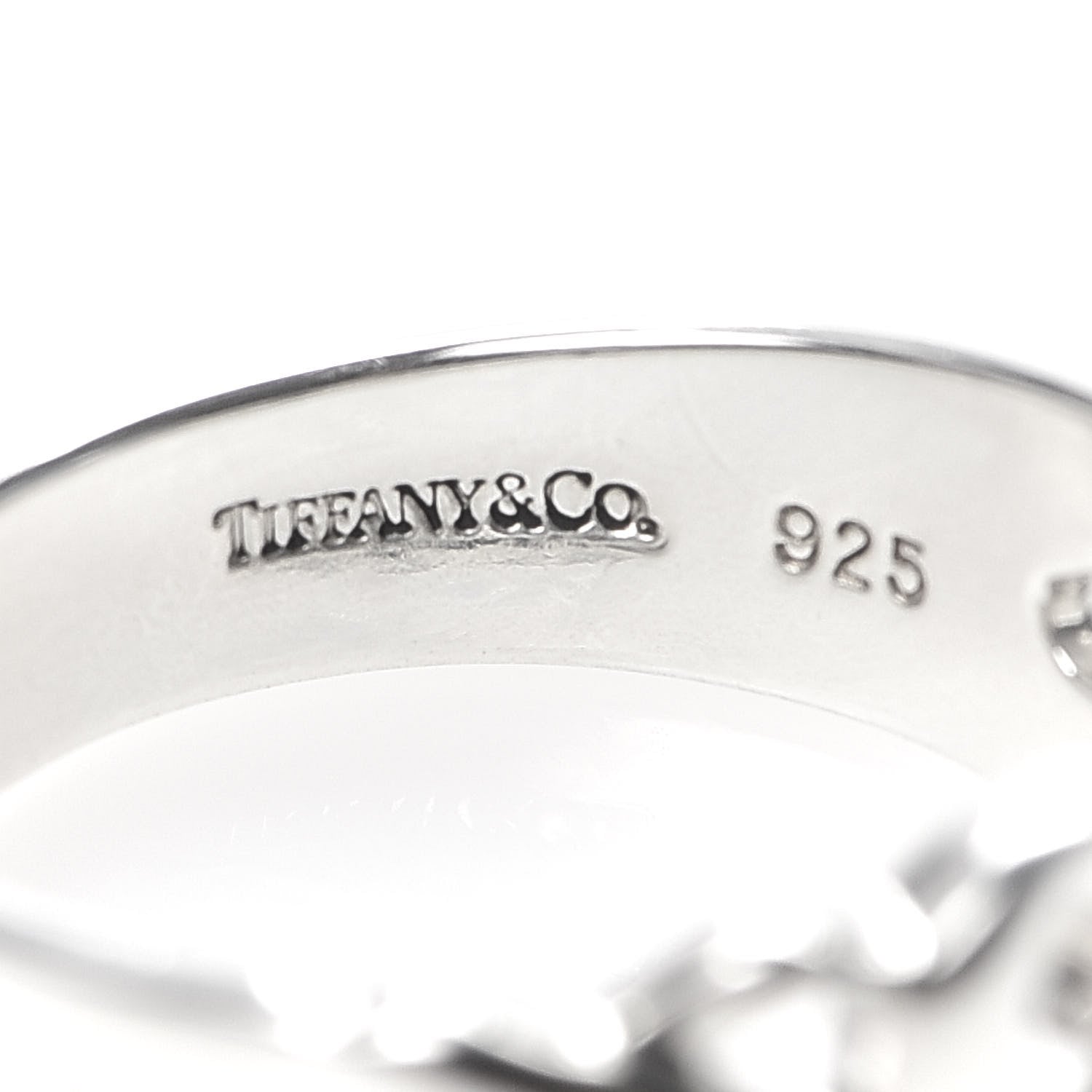 Tiffany Sterling Silver Paloma Picasso Loving Hearts Ring 54 7 4 of 4