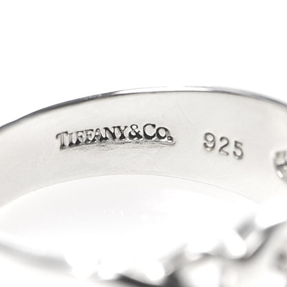 Tiffany Sterling Silver Paloma Picasso Loving Hearts Ring 54 7 4 of 4