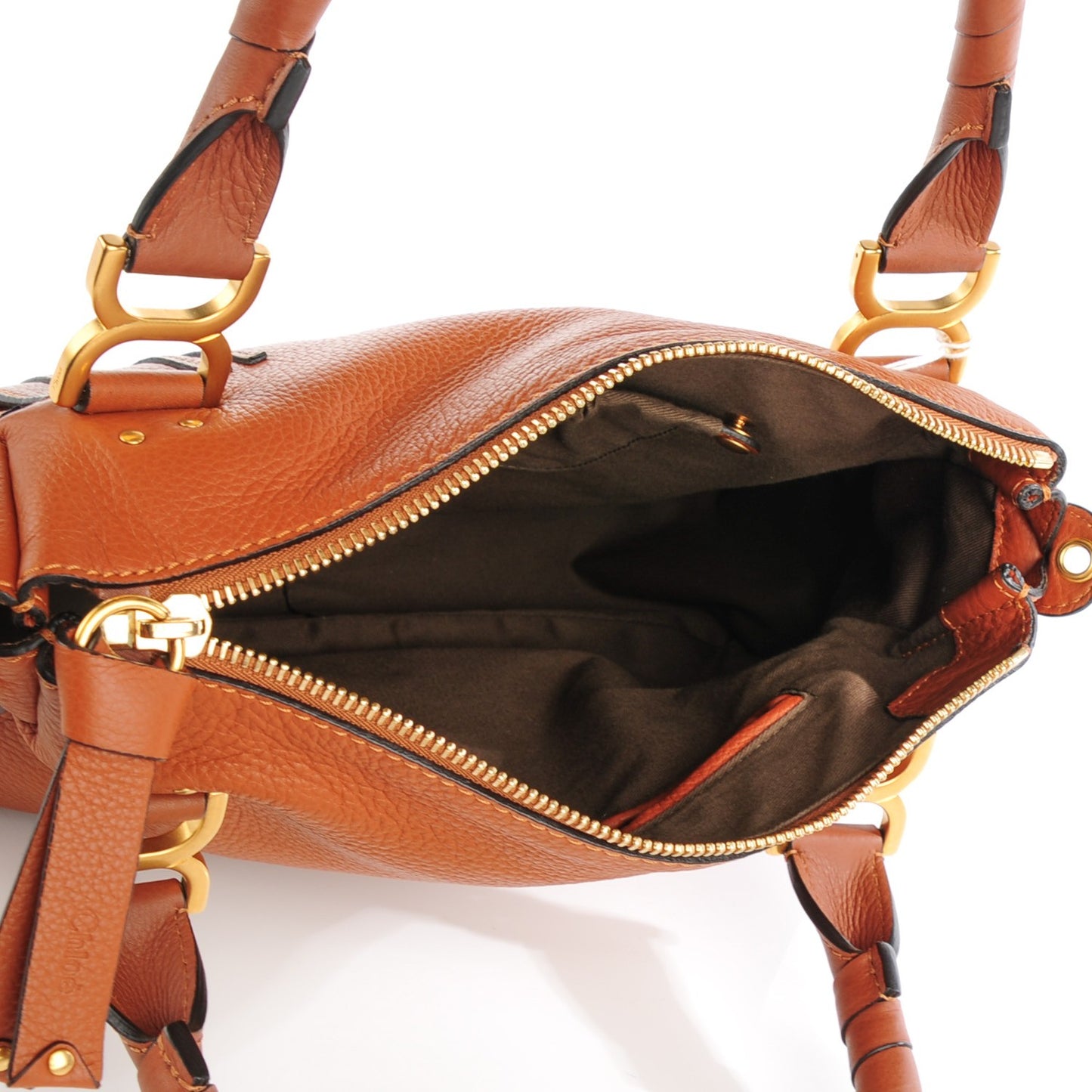 Calfskin Medium Marcie Satchel Tan