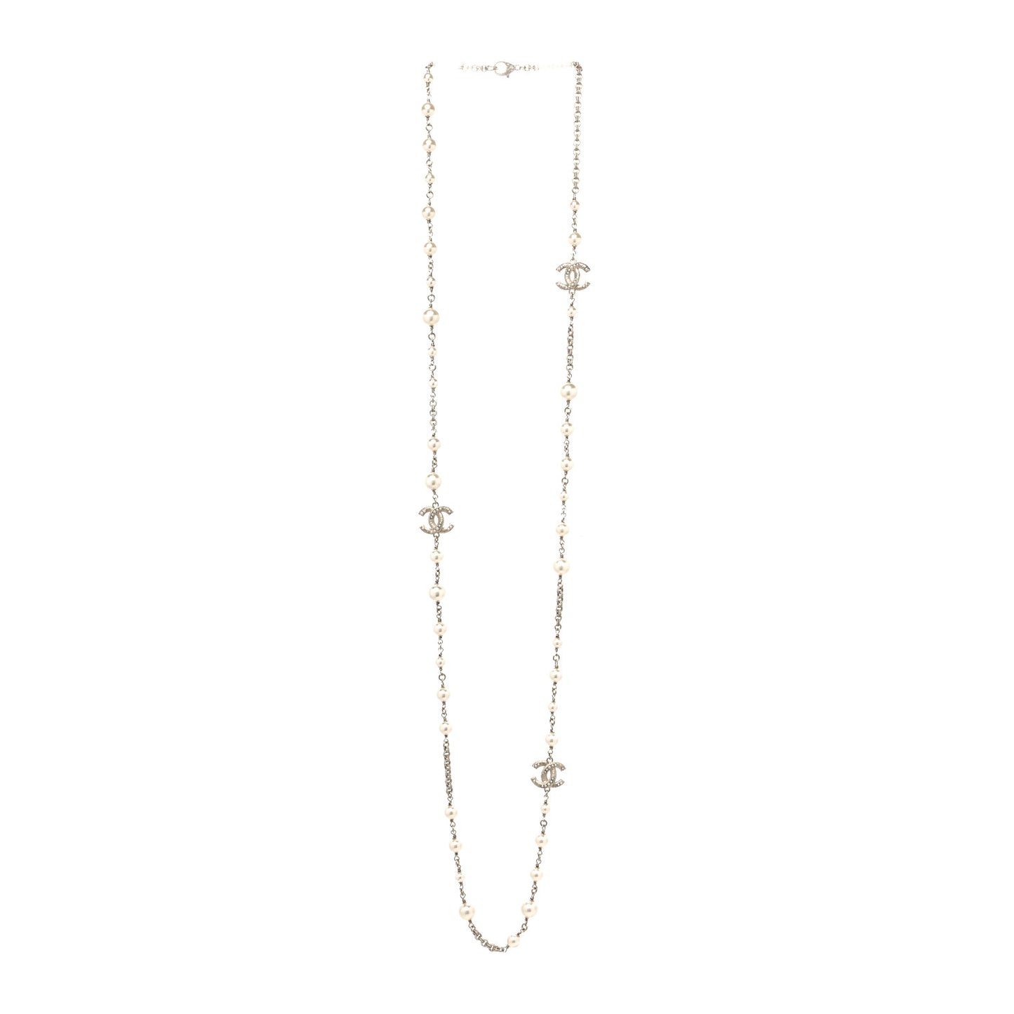 Pearl CC Necklace Light Gold