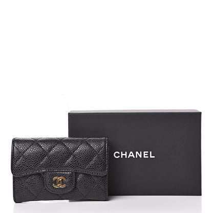 Chanel Caviar Quilted Flap Card Holder Black 9 of 9