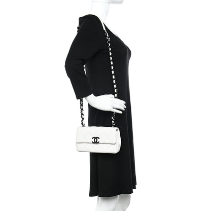Chanel Caviar Quilted My Everything Small Flap White Black 2 of 15
