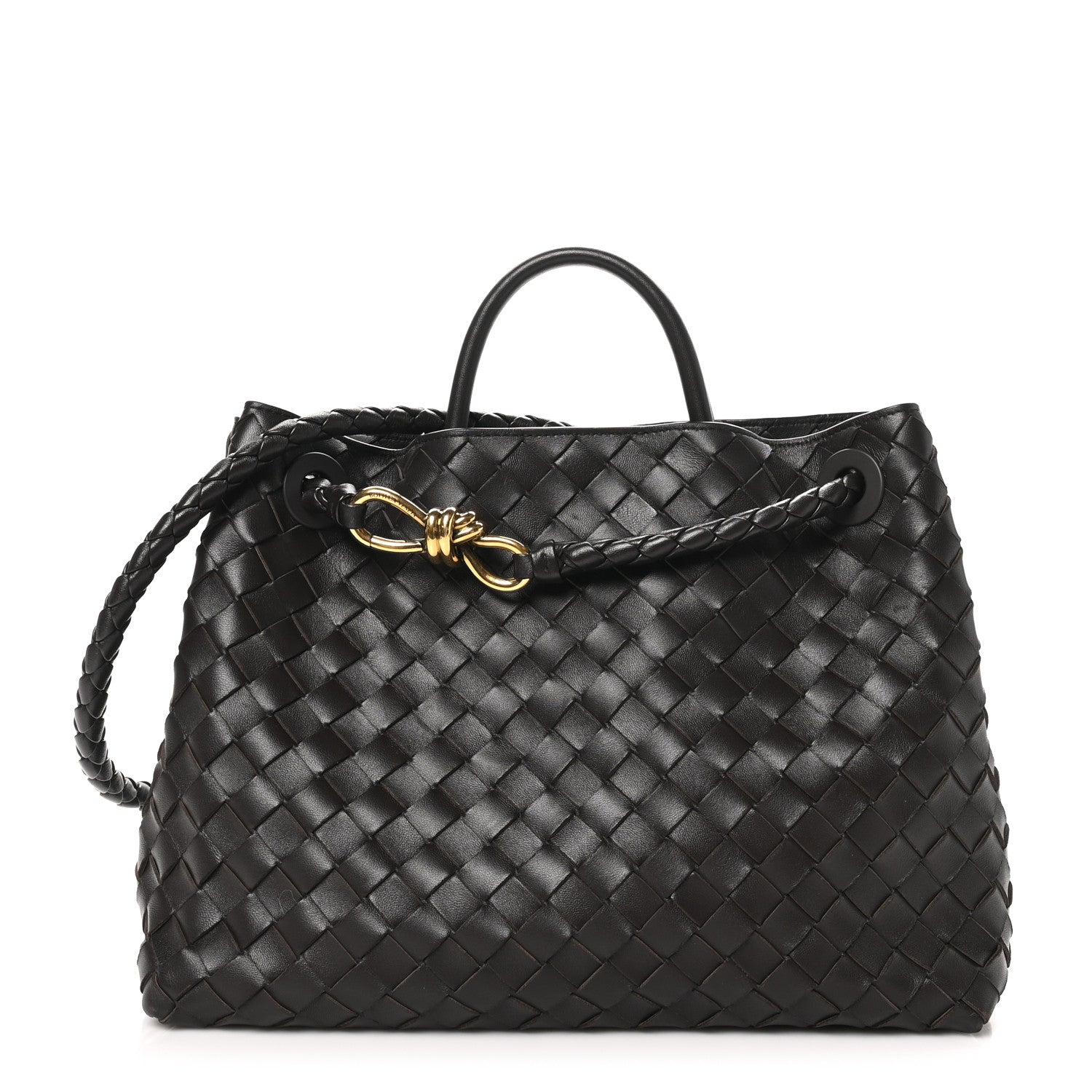 Bottega Veneta Nappa Intrecciato Medium Andiamo Shoulder Bag Fondant 1 of 9
