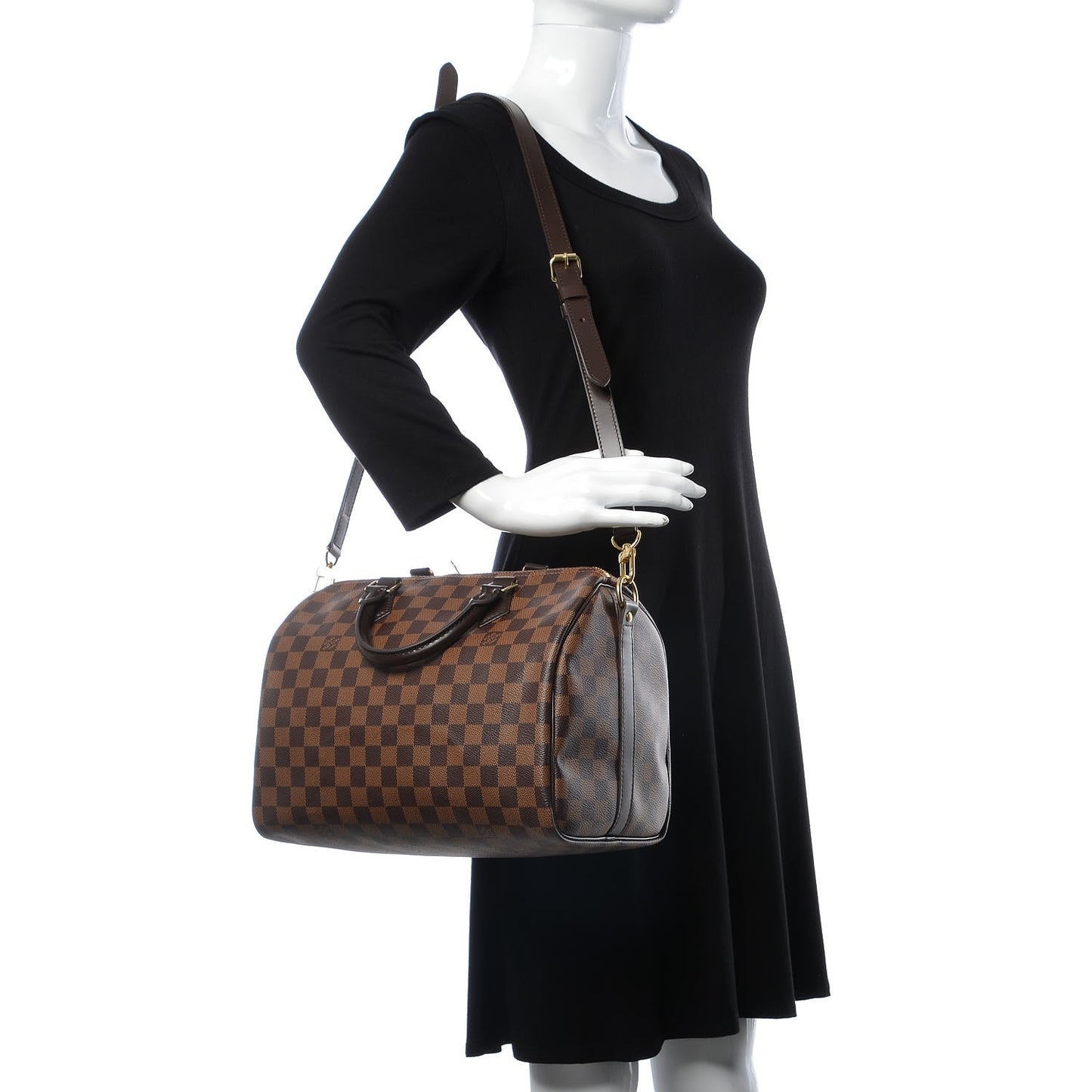 Damier Ebene Speedy Bandouliere 30