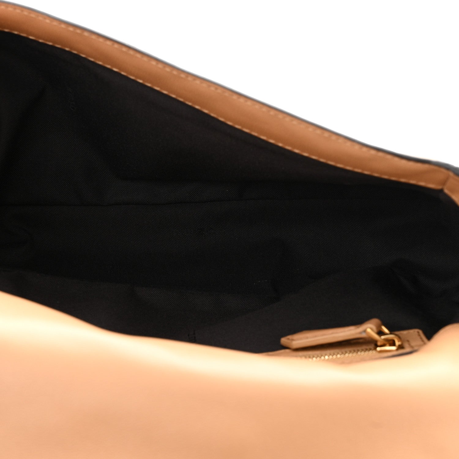 Fendi Nappa FF 1974 Embossed Baguette Miele Scuro 5 of 11