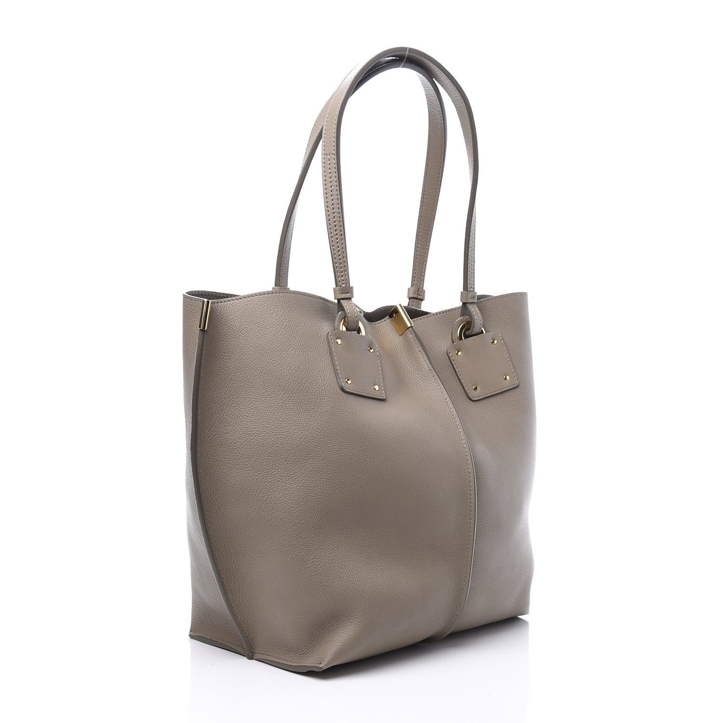 Smooth Calfskin Medium Vick Tote Motty Grey