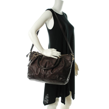 Gucci Guccissima Large Sukey Top Handle Bag Chocolate 2 of 7