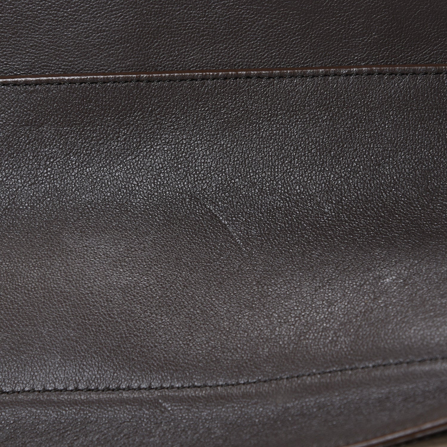 Celine Drummed Calfskin Suede Medium Trapeze Souris 7 of 22